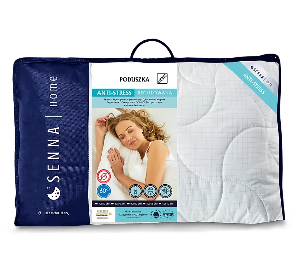 Senna Home Oreiller 50x70 ANTI STRESS 700g* Oreiller Moelleux
