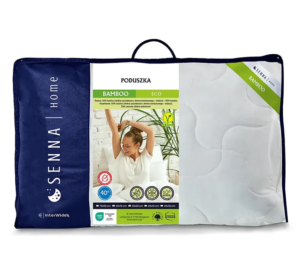 Senna Home Oreiller 50x60 BAMBOO ECO 600g* Oreiller Moelleux