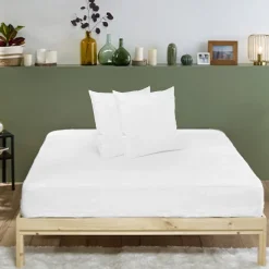 Bleu Calin Pack ANTI-PUNAISES DE LIT Protège-matelas 140x190cm + 2 Protège oreillers 63x63cm imperméables* Protège Matelas