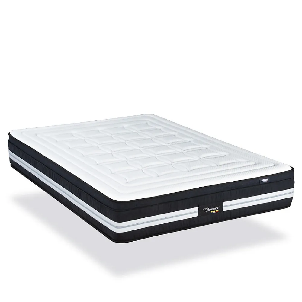 Pack Chambord 90x200 cm Matelas Ressorts + Sommier Bois + Accessoires>Bellecour Hot