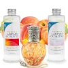 Pack économique Lampe Catalytique Drops Orange + Parfum Peach Velvet (200 ml) + Nettoyant Neutre (200 ml) + Mèche de Rechange>Mamamanuela Best