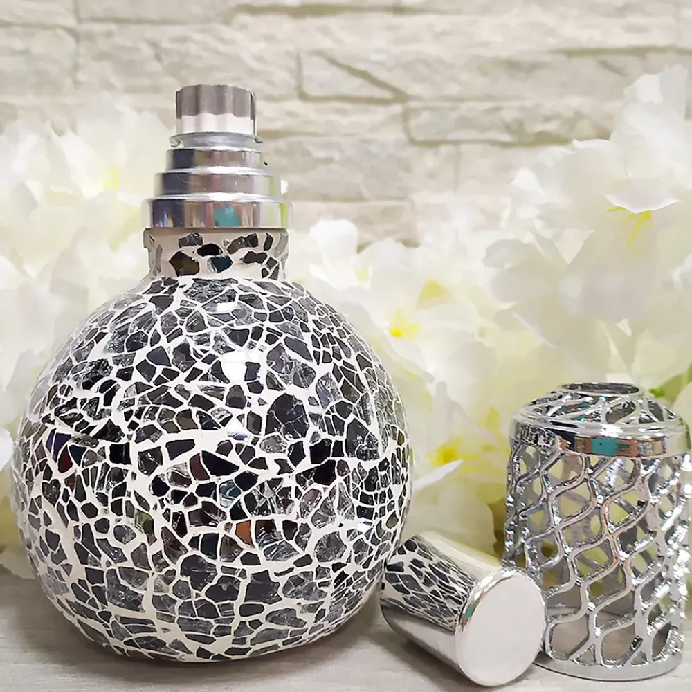 Mamamanuela Pack économique Lampe Catalytique Mosaïque Noir + Parfum Lavender Expression (500 ml) + Nettoyant Neutre (200 ml) + Mèche Rechange* Désodorisant Et Parfum D'Ambiance