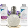 Pack économique Lampe Catalytique Mosaïque Blanc + Parfum Lavender Expression (200ml) + Nettoyant Neutre (200ml) + Mèche Rechange>Mamamanuela Best