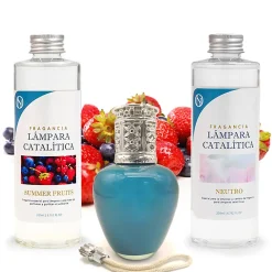 Pack économique Lampe Catalytique Aqua Marina + Parfum Summer Fruits (200 ml) + Nettoyant Neutre (200 ml) + Mèche de Rechange>Mamamanuela New
