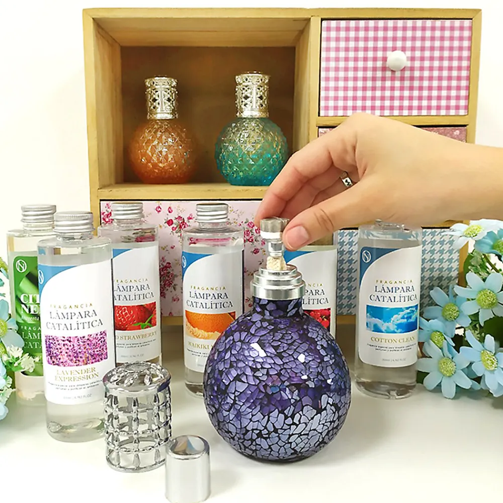 Pack économique Lampe Catalytique Aqua Marina + Parfum Summer Fruits (500 ml) + Nettoyant Neutre (200 ml) + Mèche de Rechange>Mamamanuela Discount