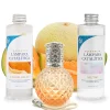 Mamamanuela Pack économique Lampe Catalytique Orange Diamonds + Parfum Waikiki Melon (200 ml) + Nettoyant Neutre (200 ml) + Mèche de Rechange* Désodorisant Et Parfum D'Ambiance