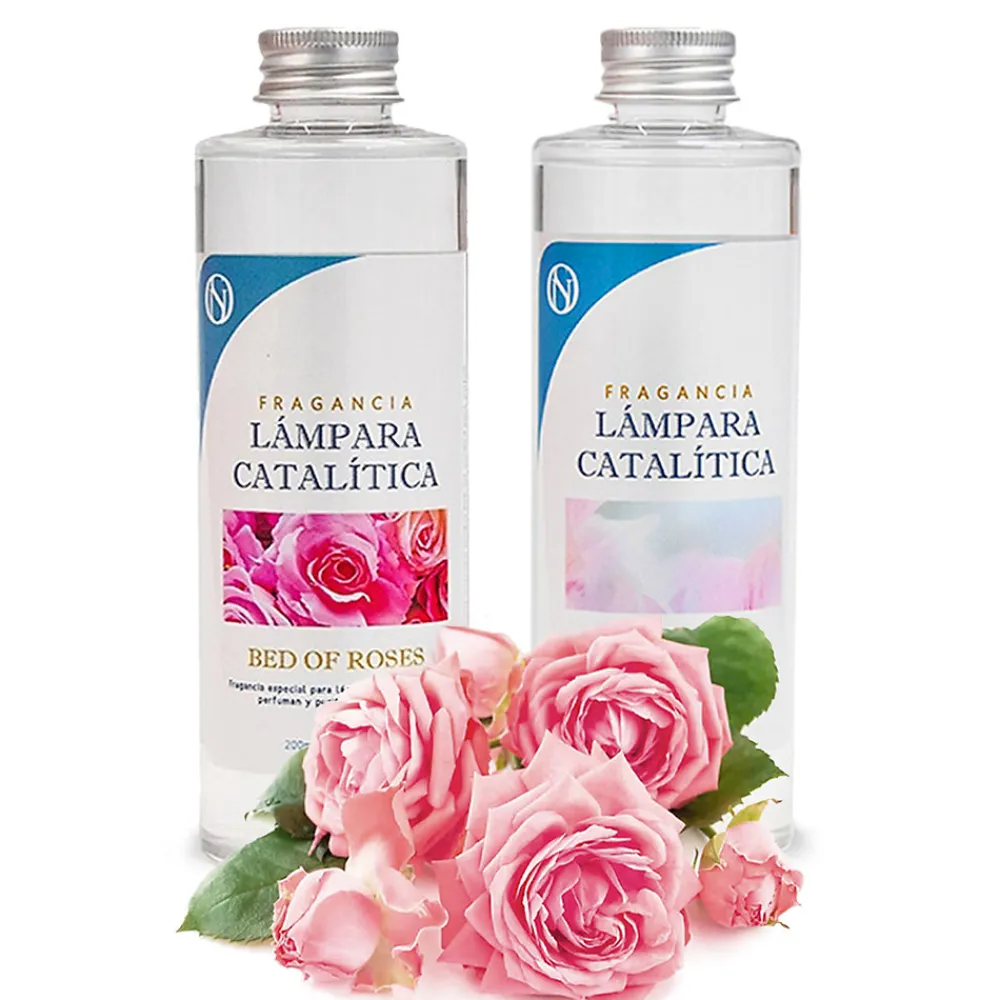 Pack économique Lampe Catalytique Drops Orange + Parfum Bed of Roses (200 ml) + Nettoyant Neutre (200 ml) + Mèche de Rechange>Mamamanuela Discount