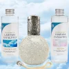 Pack économique Lampe Catalytique Mosaïque Blanc + Parfum Cotton Clean (500 ml) + Nettoyant Neutre (200 ml) + Mèche de Rechange>Mamamanuela Best