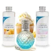 Mamamanuela Pack économique Lampe Catalytique Blue Diamonds + Parfum Lemon Cake (500 ml) + Nettoyant Neutre (200 ml) + Mèche de Rechange* Désodorisant Et Parfum D'Ambiance