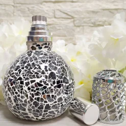 Pack économique Lampe Catalytique Mosaïque Noir + Parfum Waikiki Melon (200 ml) + Nettoyant Neutre (200 ml) + Mèche de Rechange>Mamamanuela New