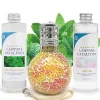 Pack économique Lampe Catalytique Mosaïque Bicolore + Parfum Mountain Mint (500 ml) + Nettoyant Neutre (200 ml) + Mèche Rechange>Mamamanuela Clearance
