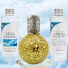 Pack économique Lampe Catalytique Mosaïque Doré + Parfum Cotton Clean (200 ml) + Nettoyant Neutre (200 ml) + Mèche de Rechange>Mamamanuela New