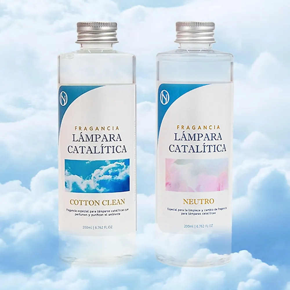 Pack économique Lampe Catalytique Mosaïque Bicolore + Parfum Cotton Clean (200 ml) + Nettoyant Neutre (200 ml) + Mèche de Rechange>Mamamanuela Best