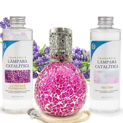 Pack économique Mosaïque Fuchsia + Parfum Lavender Expression (500 ml) + Nettoyant neutre (200 ml) + Mèche de rechange>Mamamanuela Hot