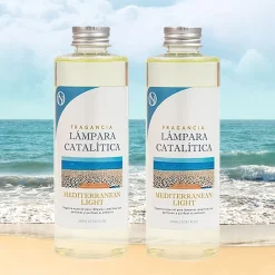 Pack économique 2x Parfum de lampe catalytique 500ml: Arôme Mediterranean Light. Profitez plus longtemps de votre parfum préféré>Mamamanuela Discount