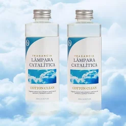 Pack économique 2x Parfum pour lampe catalytique 200 ml : Arôme Cotton Clean - Profitez plus longtemps de votre parfum préféré>Mamamanuela