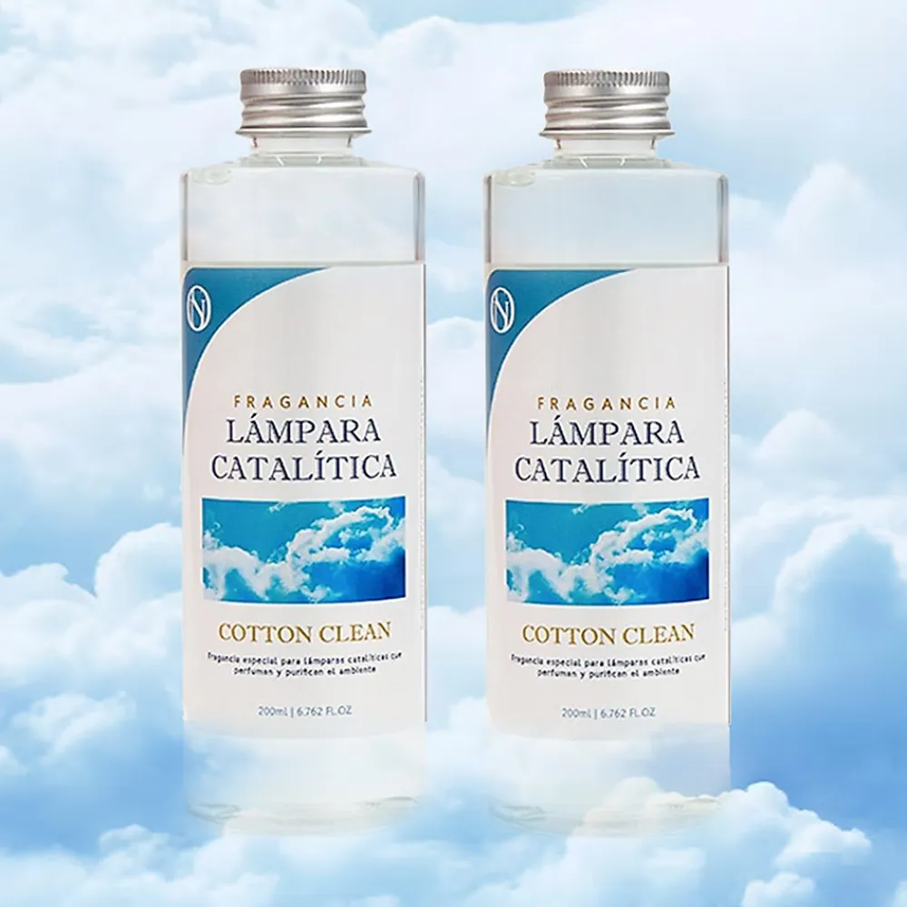 Pack économique 2x Parfum pour lampe catalytique 200 ml : Arôme Cotton Clean - Profitez plus longtemps de votre parfum préféré>Mamamanuela