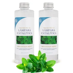 Pack économique 2x Parfum pour lampe catalytique : Arôme Mountain Mint. Profitez plus longtemps de votre parfum préféré>Mamamanuela Best