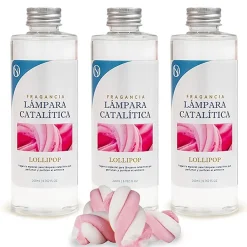Mamamanuela Pack économique 3x Parfum pour lampe catalytique 500 ml : Arôme Lollipop - Profitez plus longtemps de votre parfum préféré* Désodorisant Et Parfum D'Ambiance