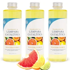 Pack économique 3x Parfum pour lampe catalytique 200 ml : Arôme Winter Citrus - Profitez plus longtemps de votre parfum préféré>Mamamanuela