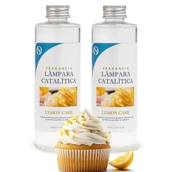 Mamamanuela Pack économique 2x Parfum pour lampe catalytique 200 ml : Arôme Lemon Cake - Profitez plus longtemps de votre parfum préféré* Désodorisant Et Parfum D'Ambiance
