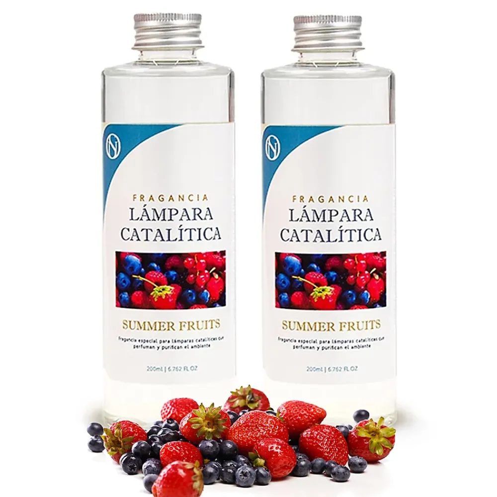 Mamamanuela Pack économique 2x Parfum pour lampe catalytique : Arôme Summer Fruits. Profitez plus longtemps de votre parfum préféré* Désodorisant Et Parfum D'Ambiance