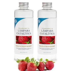 Mamamanuela Pack économique 2x Parfums pour Lampe Catalytique 200 ml : Arôme Wild Strawberry - Profitez plus longtemps de votre parfum préféré* Désodorisant Et Parfum D'Ambiance