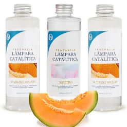Mamamanuela Pack économique 3x Parfums pour Lampe Catalytique : 2 Arômes Waikiki Melon 500 ml + Nettoyant Neutre 200 ml* Désodorisant Et Parfum D'Ambiance