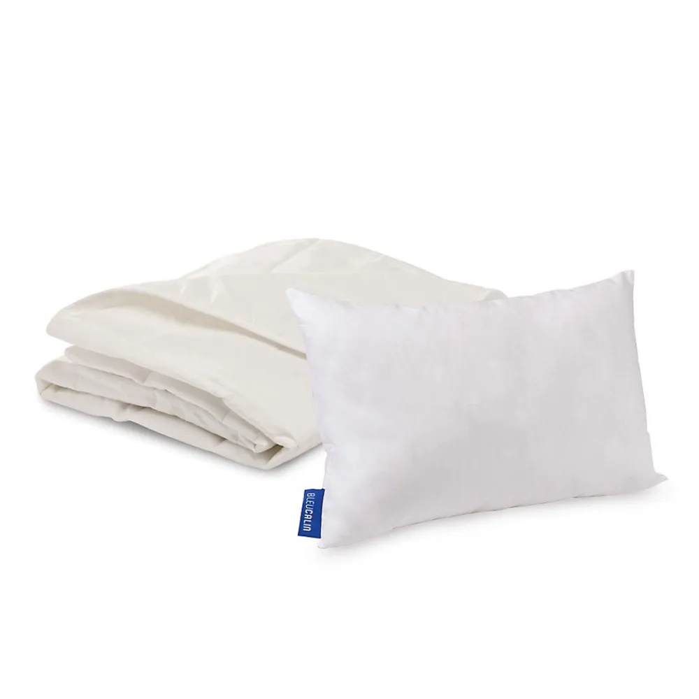 Bleu Calin Pack couette + oreiller bébé COTON BIO* Couette