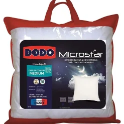 Dodo Pack Couette Microstar 220 x 240 cm pour lit 2 places + 2 Oreillers Microstar 60 x 60 cm + 2 Oreillers Microstar 50 x 70 cm* Couette