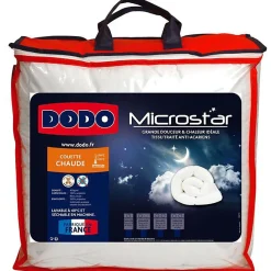 Dodo Pack Couette Microstar 220 x 240 cm pour lit 2 places + 2 Oreillers Microstar 60 x 60 cm + 2 Oreillers Microstar 50 x 70 cm* Couette