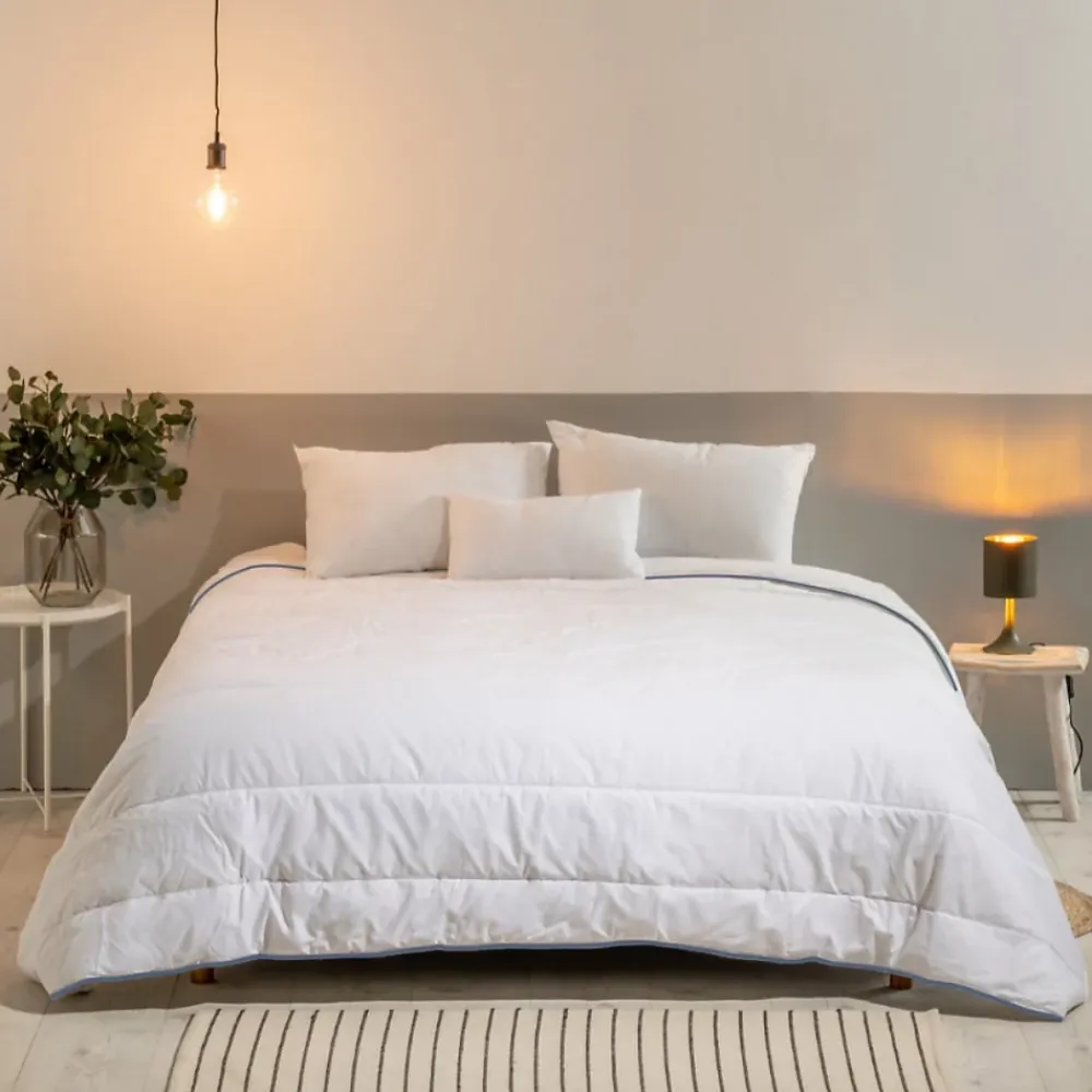 Bleu Calin Pack Couette Tempérée 220x240cm + 2 Oreillers 60x60cm* Couette