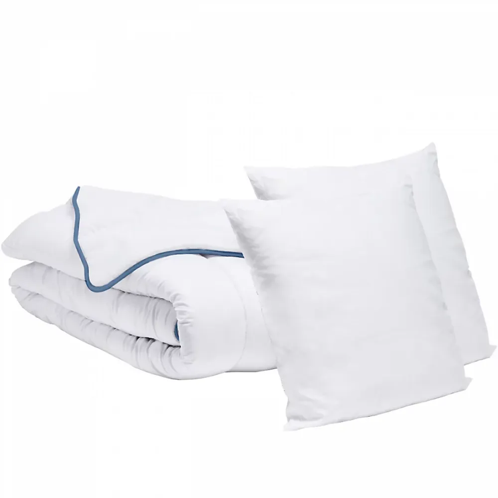 Bleu Calin Pack Couette Tempérée 220x240cm + 2 Oreillers 60x60cm* Couette