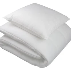 Dodo Pack couette 140x200 cm + 1 oreiller 60x60 cm + 1 Protege oreiller 60x60 cm - garnissage 100% Polyester - 350g/m² - blanc -* Couette