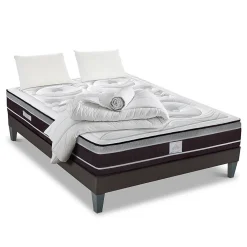 Pack Divin 90x200 cm Matelas Ressorts + Sommier Bois + Accessoires>Hypsom Hot