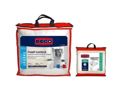 Pack couette 140 x 200 cm anti-transpirante + 1 oreiller 60 x 60 cm effet rafraîchissant FRESH CONTROL>Dodo Outlet