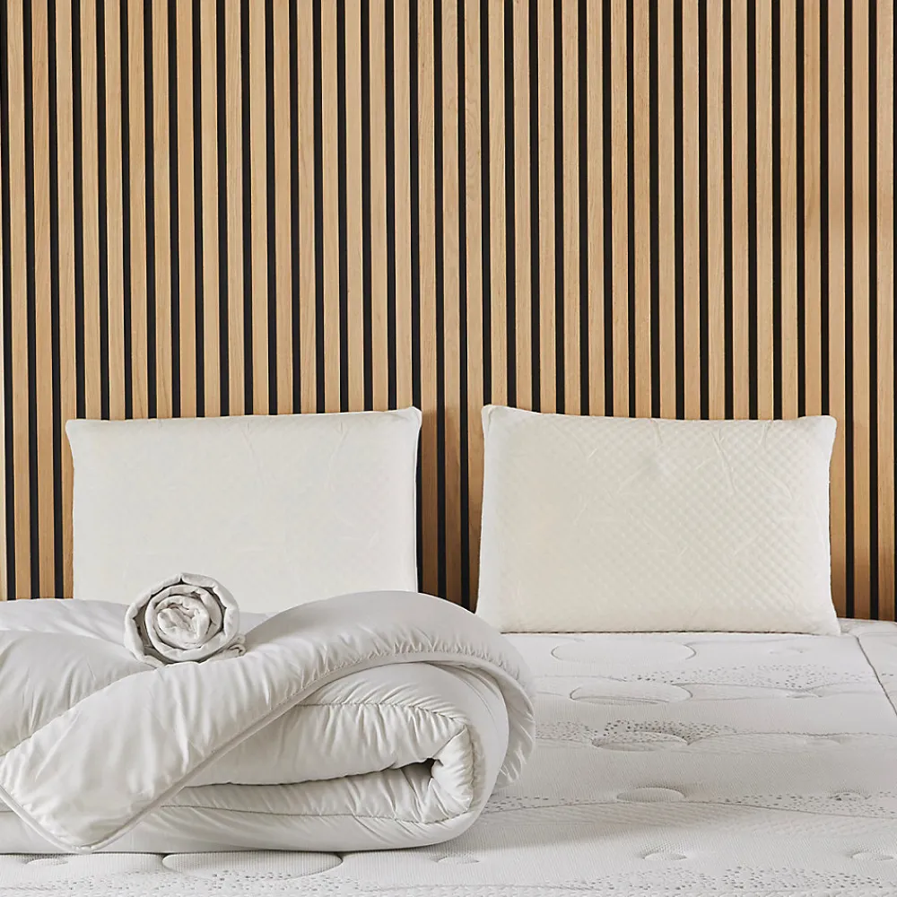 Pack Intuition 90x190 cm Matelas Mousse + Sommier Métal + Accessoires>Olympe Literie Discount
