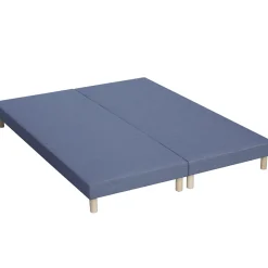 Pack matelas 7 zones sommier bleu couette oreillers 180x200><noscript><img width=