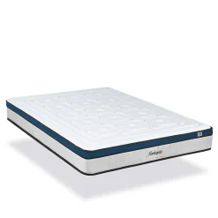 Hypsom Pack Montesquieu 180x200 cm Matelas Ressorts + Sommier Bois + Accessoires* Ensemble Sommier Et Matelas