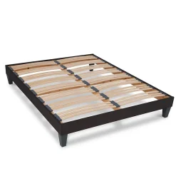 Bellecour Pack Privilège 90x200 cm Matelas Ressorts + Sommier Bois + Protège matelas anti punaise* Ensemble Sommier Et Matelas