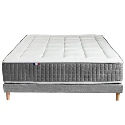 Idliterie Pack ressort 7 zones sommier couette oreiller 140x190* Ensemble Sommier Et Matelas