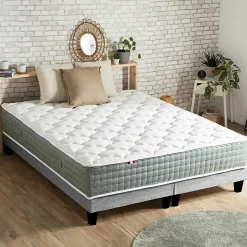Pack ressort 7 zones sommier couette oreiller 2x80x200><noscript><img data-lazyloaded=