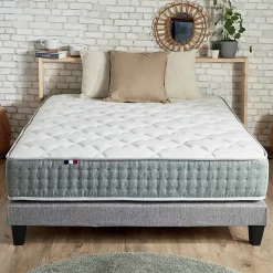 Idliterie Pack ressort 7 zones sommier couette oreiller 160x200* Ensemble Sommier Et Matelas