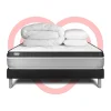 Vitalit Pack sommier kit matelas Mousse polyuréthane à mémoire de forme avec couette et oreillers* Ensemble Sommier Et Matelas