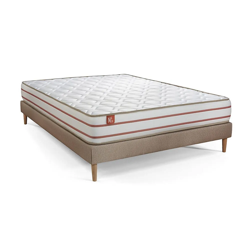 Pack sommier kit matelas Mémoire de forme avec couette et oreillers>Marmottes & Co Sale