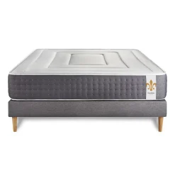 Litier Deluxe Pack sommier kit matelas Ressorts ensachés et mémoire de forme avec couette et oreillers* Ensemble Sommier Et Matelas