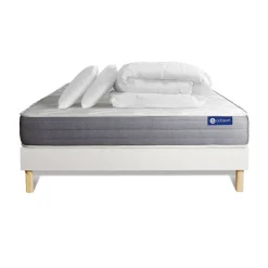 Pack sommier kit matelas Latex et mémoire de forme avec couette et oreillers>Actisom Sale