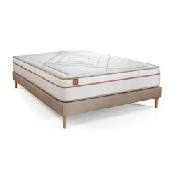 Pack sommier kit matelas Mémoire de forme avec couette et oreillers><noscript><img width=