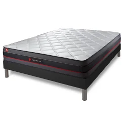 Somness Pack sommier kit matelas Mémoire de forme avec couette et oreillers* Ensemble Sommier Et Matelas
