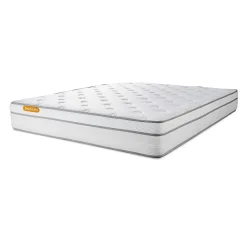 Sept Nuits Pack sommier kit matelas Ressorts ensachés et mémoire de forme avec couette et oreillers* Ensemble Sommier Et Matelas
